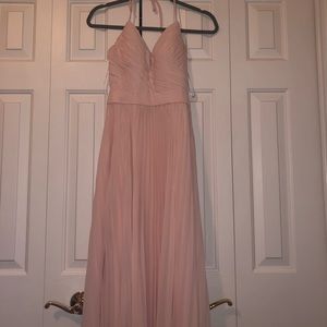 Pale pink long dress